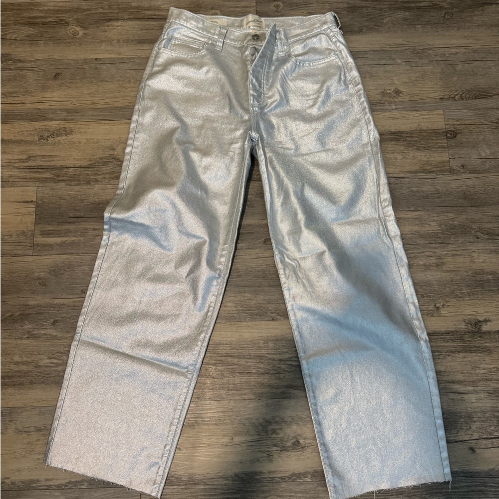 Universal Thread Metallic Silver 90s Baggy Jeans